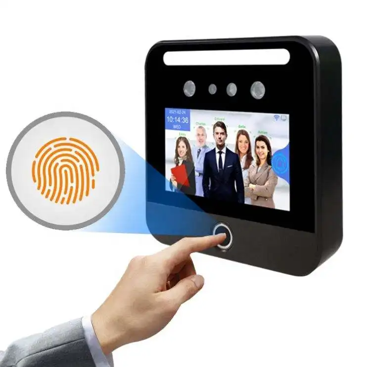 Biometric Facial Time Clock Face Recognition Fingerprint Simple Door Access Control Time Attendance Machine