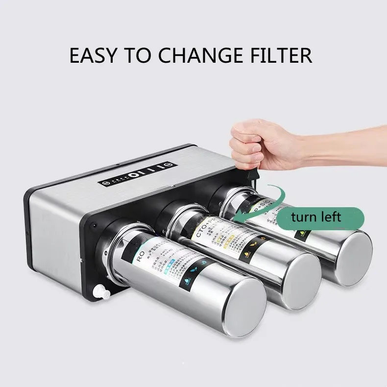 Wholesale Undersink 600G Tankless Drinking Quick Stainless steel Material RO Water Purifier System With Smart Display