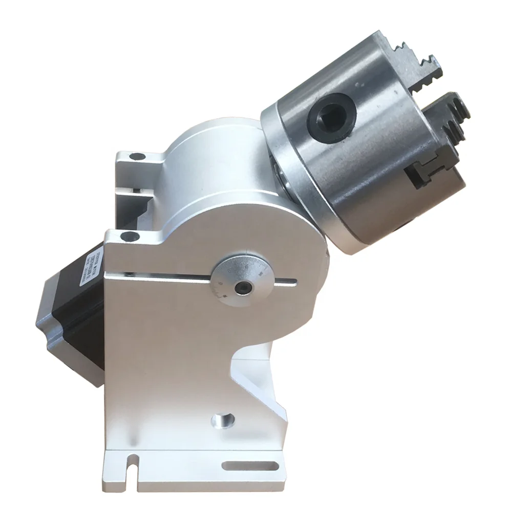 Rotary Device For Engrave on Ring Bracelet Bottle Surface D65 D80 D100 Fiber Laser Engraving Machine Rotary Attachment