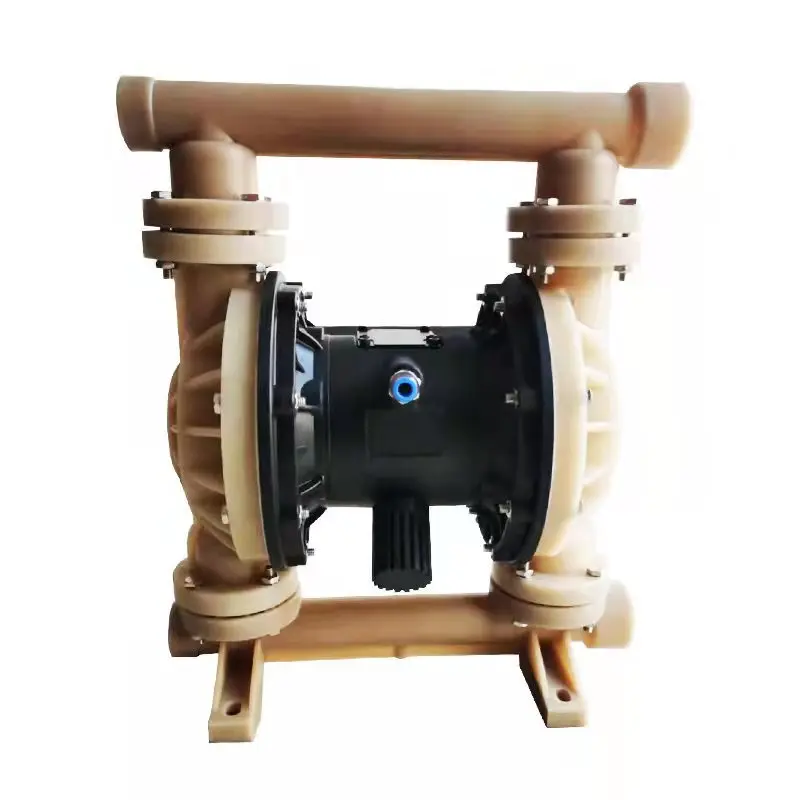 Durable plastic chemical resistance air operated pneumatic double diaphragm pump PVDF material