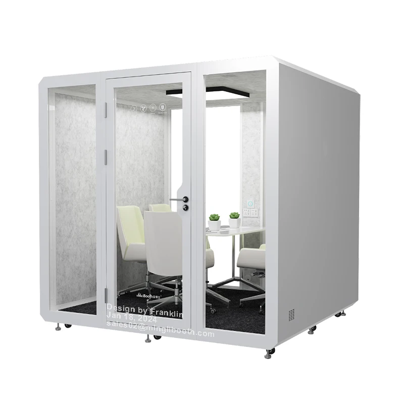 Soundproof ventilation fan work pods for office soundproof music room in house
