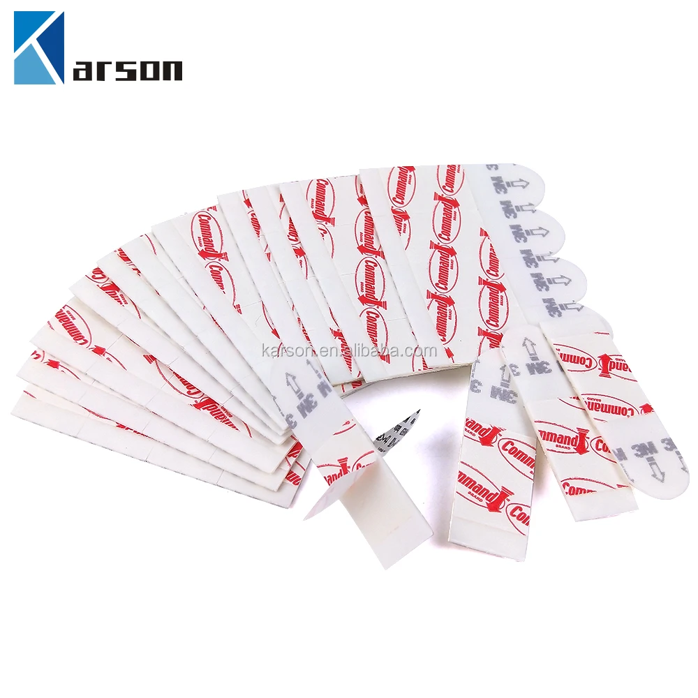 3M Comm and Strips Refill Strips Comm and Adhesive Tape 1.5CM*4.6CM White Easy To Move And Rehang