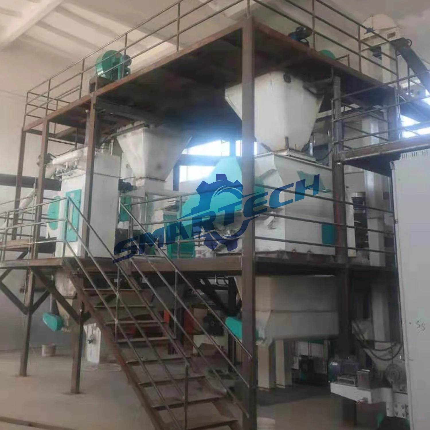 Animal feed line Granulator Plant Complete Poultry feed pellet Making Production line