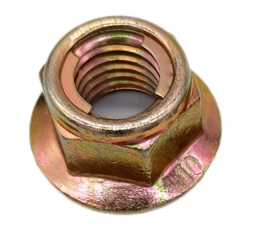 Prevailing Torque Type All-Metal Hexagon Nuts With Flange,carbon steel Color Zinc 4 8