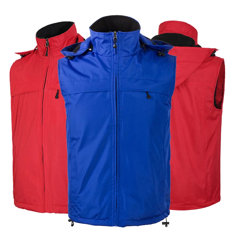 
Low Moq custom men softshell vest waterproof outdoor cooling fleece lining work vest for men 