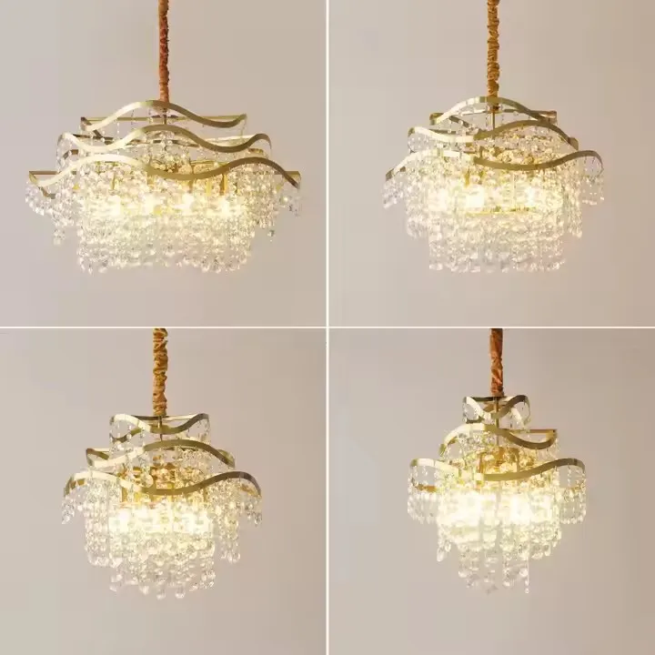 Luxury Nordic Pendant Lighting K9 Arrival China Wholesale Crystal Chandelier Drops French Style Chandelier Teardrop Crystal