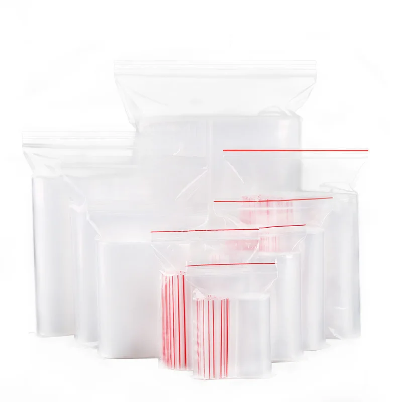 Custom Printed Double Zip Seal Ziplock Plastic Packaging LDPE Bag Pouches