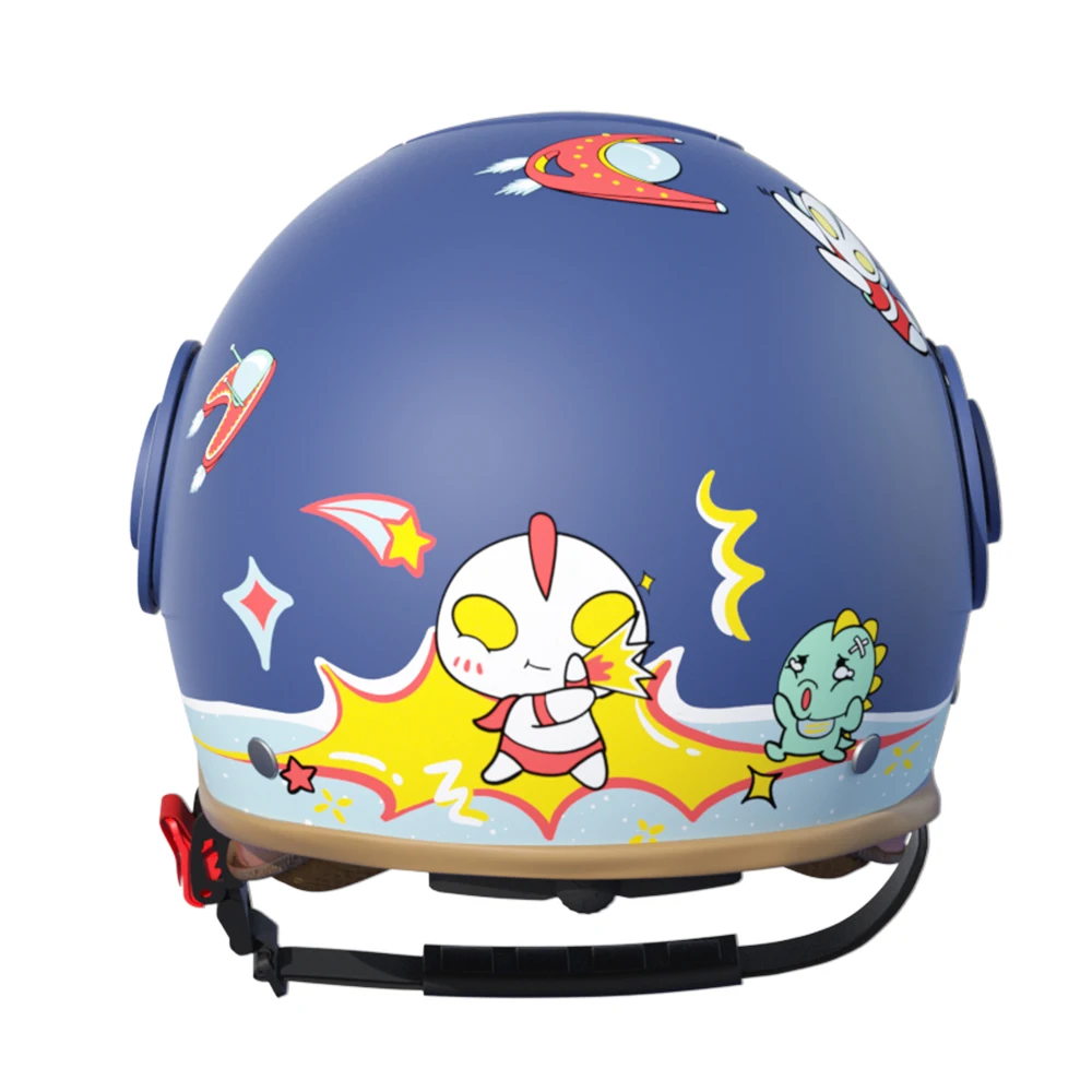 BYB/750S New Asian Helmets ABS Open Face Vintage customizable Helmet Bike Motorcycle For Kids Fashion Cartoon Style Helmet