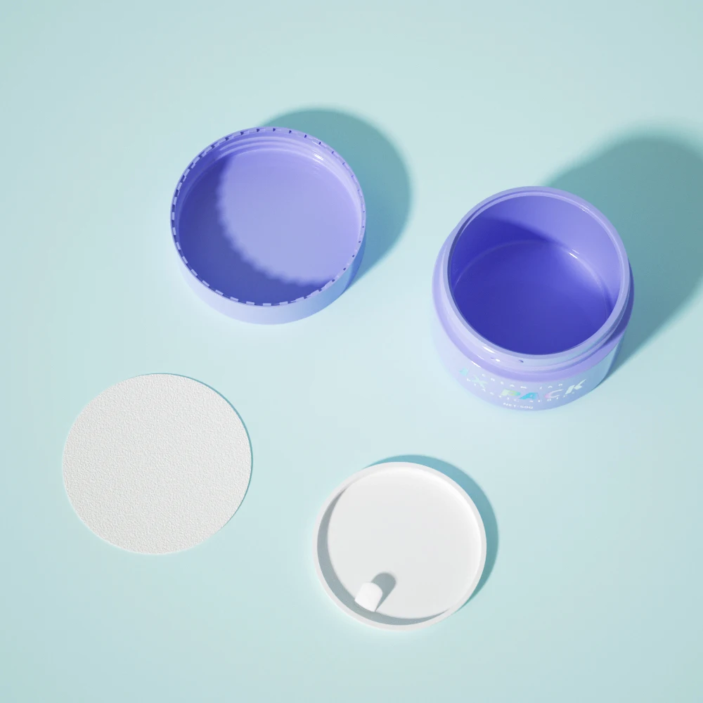 5ml 15ml 20ml 30ml 50ml Empty Round Low Profile Cosmetic Bath Salt Body Butter Lotion Slime Jars Plastic Containers with Lids