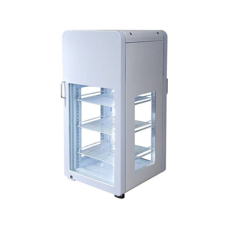 Meisda SC68GS 68L Small Beverage Cold Drink Display Cooler With Four Sides Glass Door