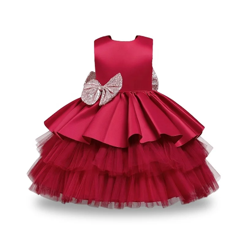 1-14 Years Old Teenagers Clothes Kids Gown Lace Formal Weeding Birthday Party New Born Little Baby Girl Dresses For Weeding