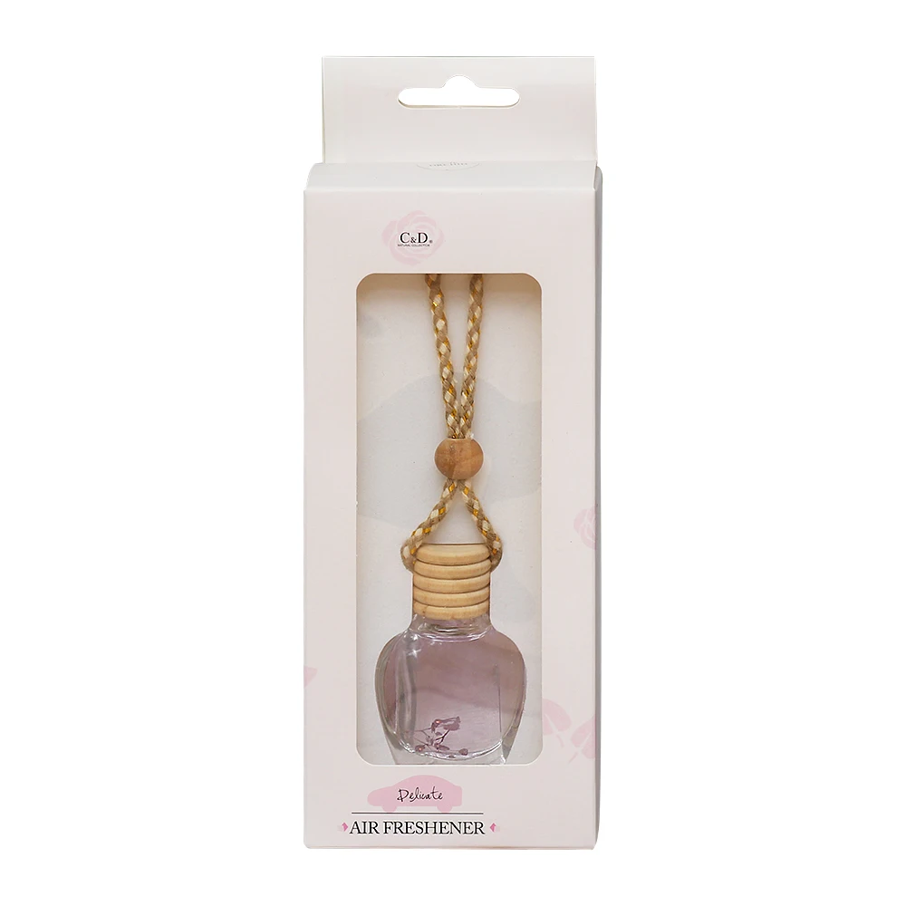 Cap Hanging Air Freshener Car Perfume Diffuser C&D Shape Silver Keeping Air Fresh Liquid 72pcs/box 7*4.5*16.5cm 5000A 0.07 10ML