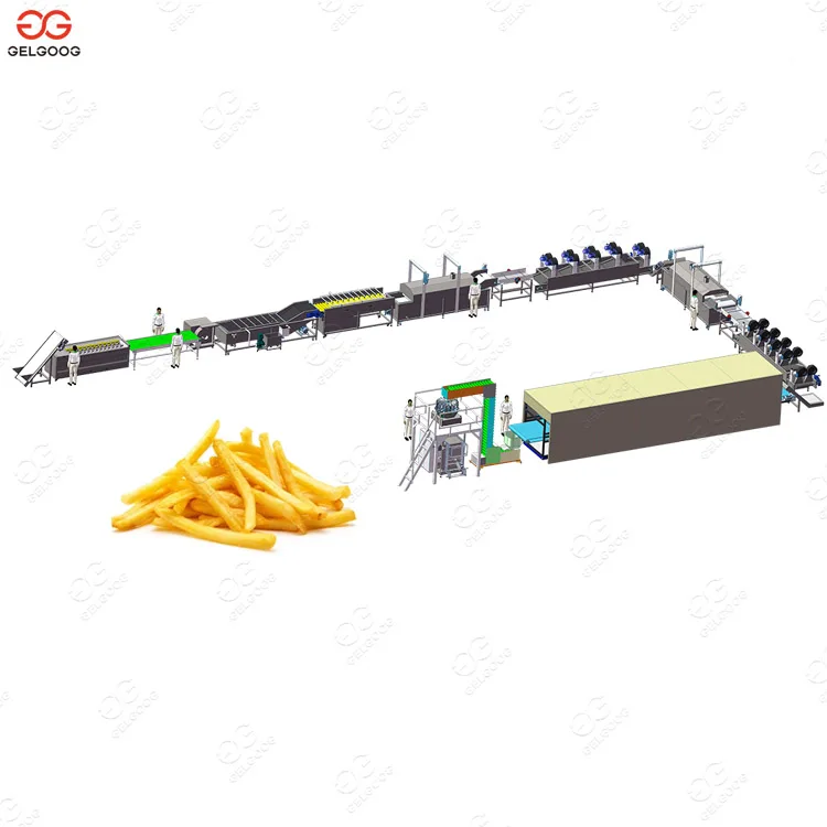 GELGOOG Equipment Maker Crisps Machinery Potato Chips French Fries Production Line Automatic Potato Chips Making Machine Price
