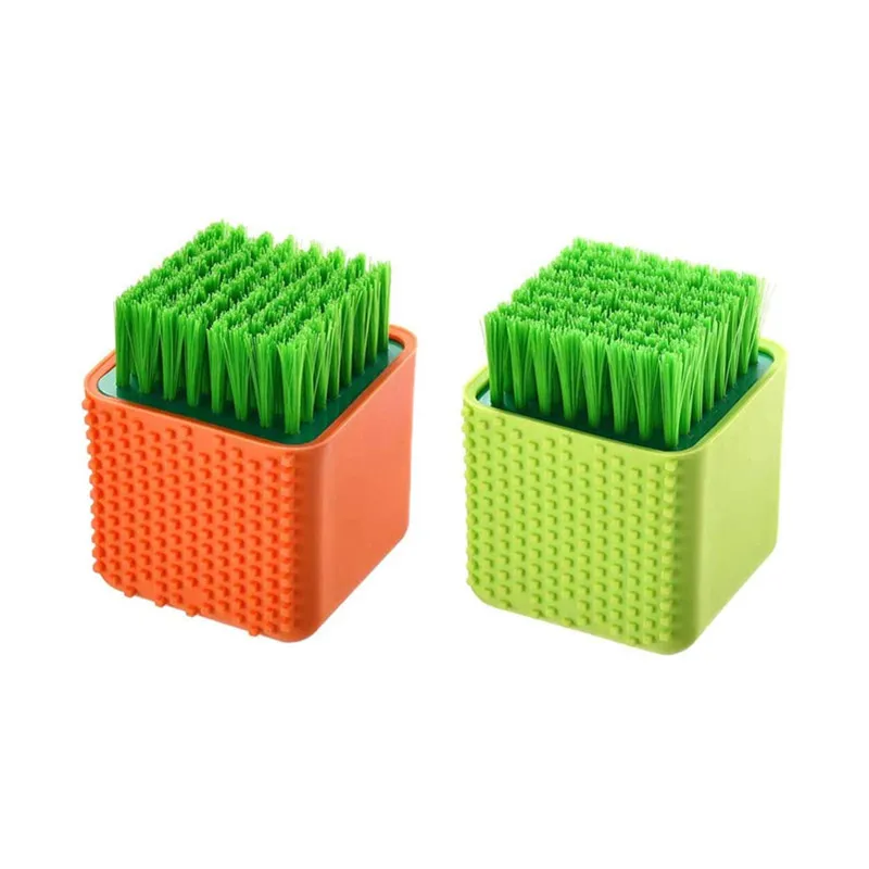 Silicone Laundry Brush Scrub Multi-use Household Cloth Washing Brush Dual-use Scrubbing Brush for Clothes Underwear Shoes, Plast