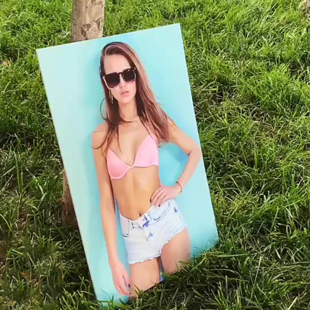 KT Board Strut Card Double Wing Easel Back Sign Die Cutting Foam Core Display for Supermarket