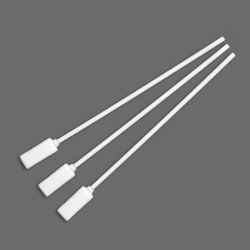 Large Flat Square Head Lint Free Polyester Cleaning Swab with White Handle