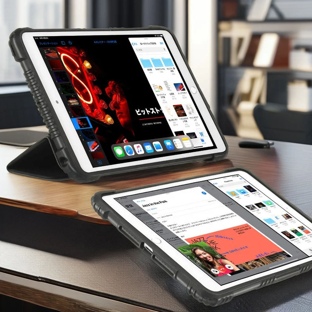 Suitable for 7.9' Ipad Mini 4/5 TPU PC Material Cover Precise Cutout Shockproof Anti-scratches Cases with Auto Wake Sleep