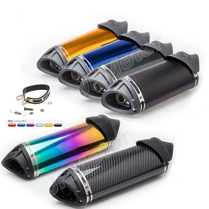 Modified Exhaust Moto Silencer 200cc  Scooter Exhaust Muffler Pipe Motorcycle Exhaust System For Dirt Bike