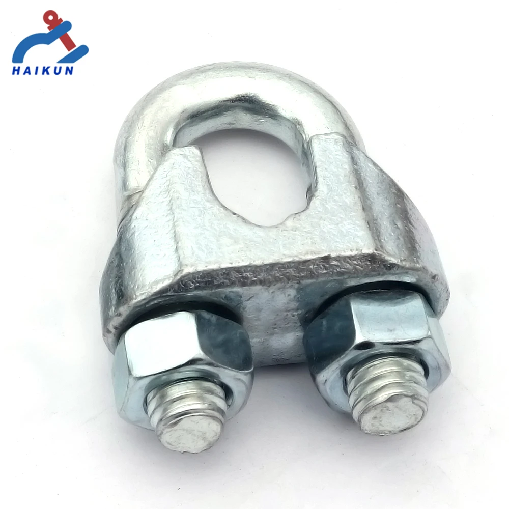 450D11 Carbon Steel Galvanized Clamp US Type Drop Forged Wire Rope Clamp