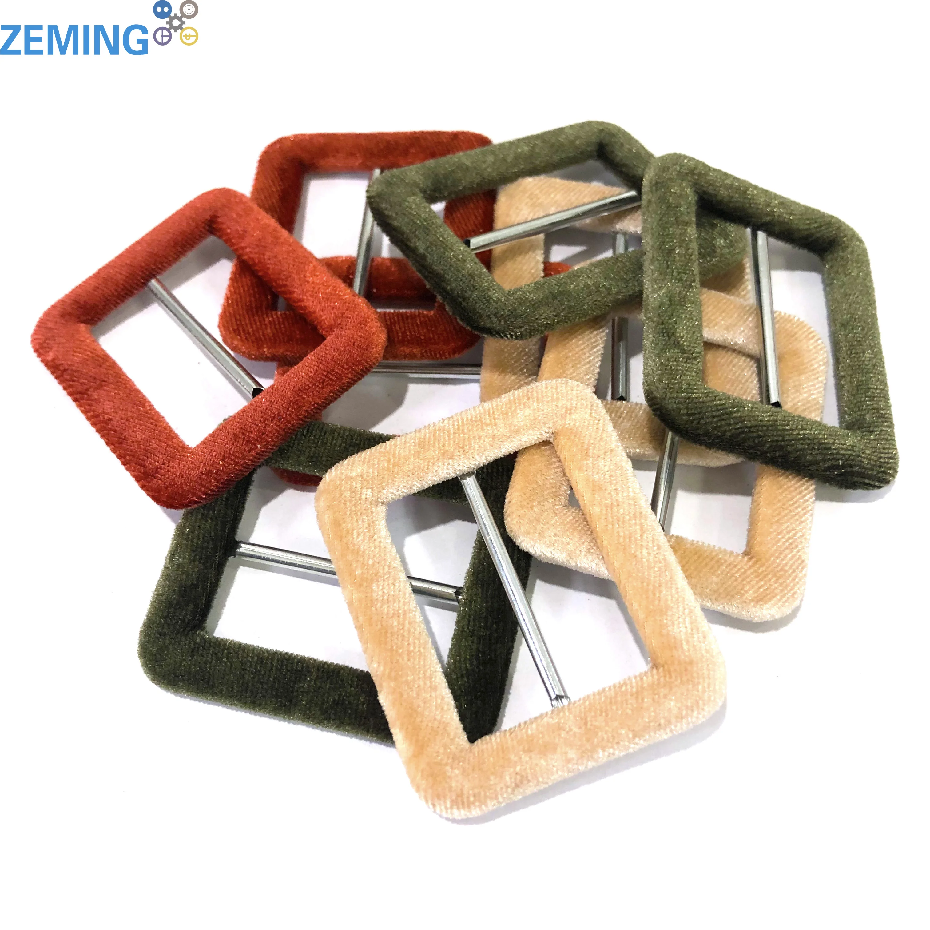 Factory Price Sale Square Shape Metal Fabric Covered Belt Buckle Blank