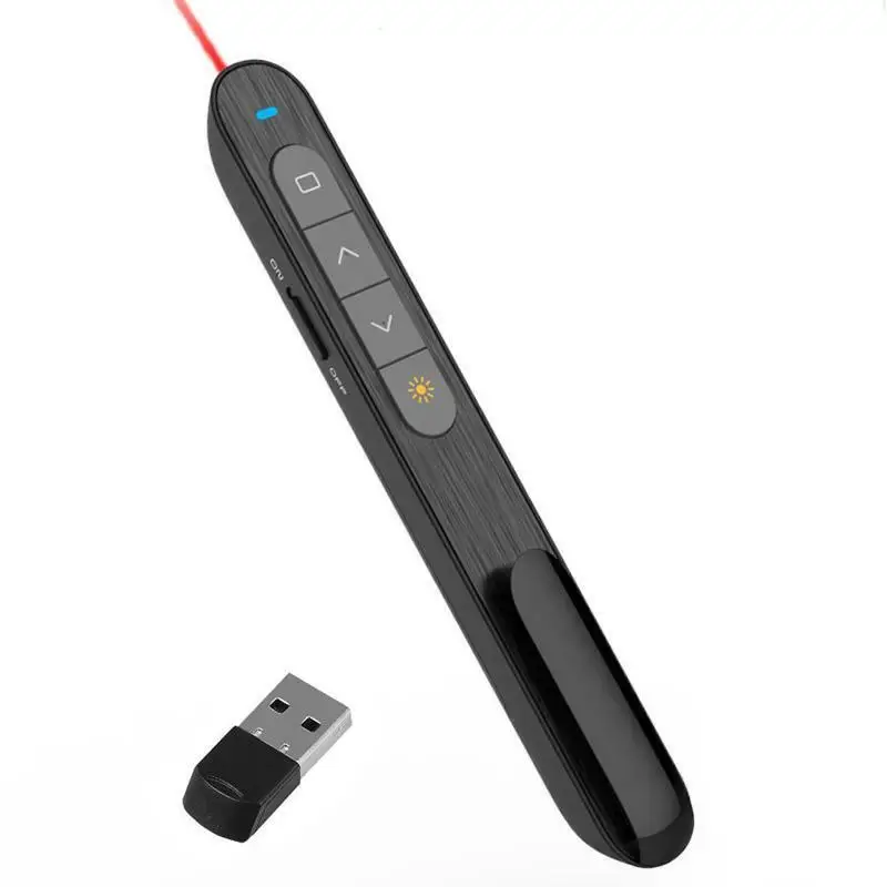 Wireless Presenter Red Laser page turning pen Volume Control PPT Presentation USB 2.4GHz PowerPoint Pointer Remote Control Mouse