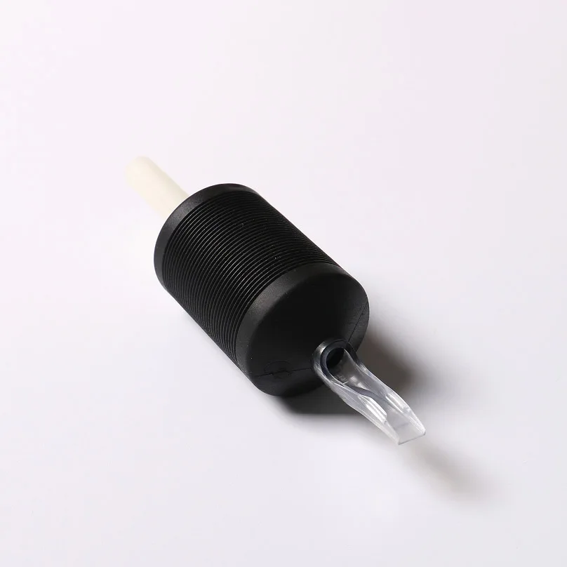 Эксклюзивная черная одноразовая тату-трубка, одноразовая тату-Ручка 30 мм, угловой наконечник, круглые алмазные открытые плоские наконечники