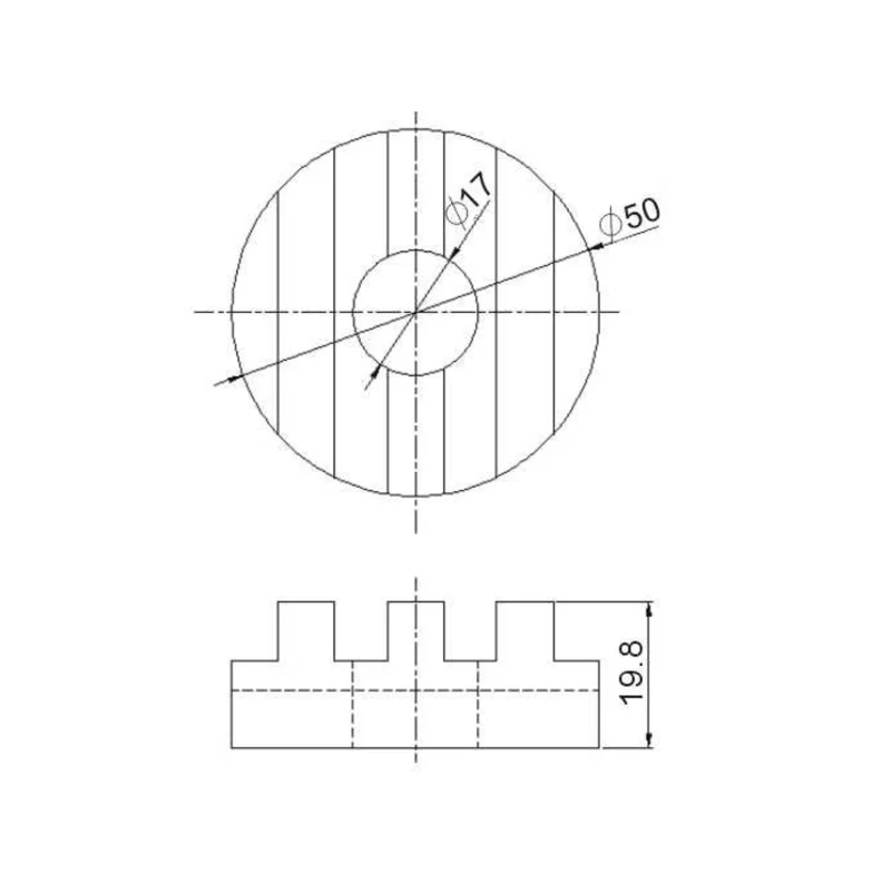 
Textile Machine Parts White Fixed Block For AIKI Draw Texturizing Machine in Textile Machine Industry/17*50*19.8-POM 