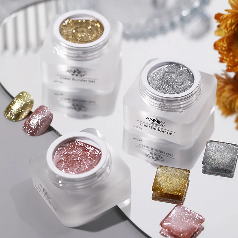 Custom high quality metal liner platinum gel polish logo nail salon art vernis gel flash color liner platinum gel