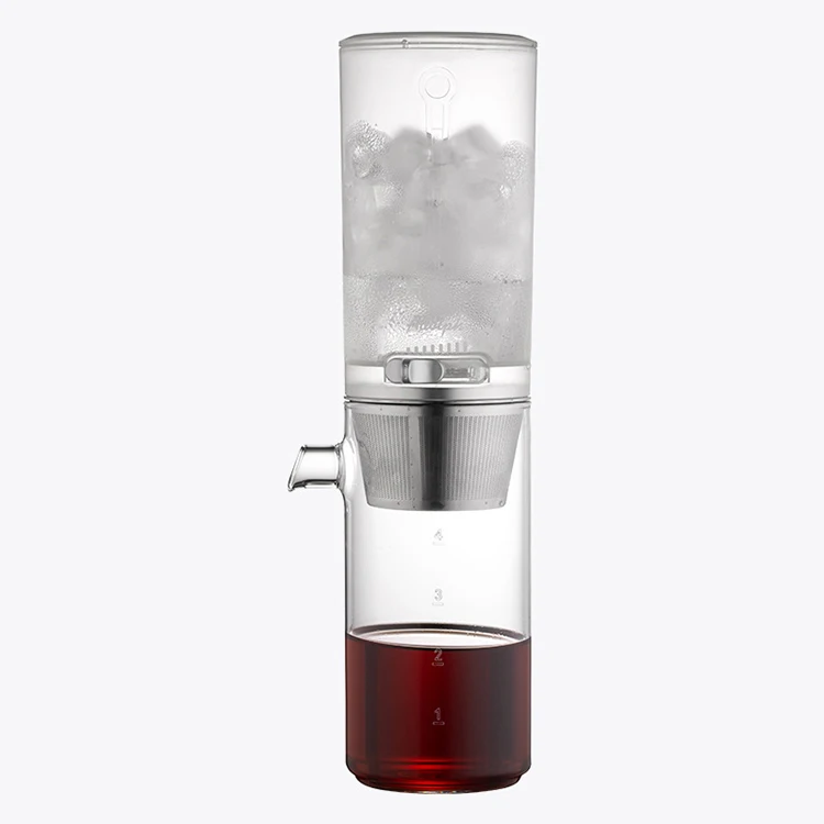 Household Portable Glass Drip Ice Brewing Pot Concentrated Drip Cold Brew Coffee Machine