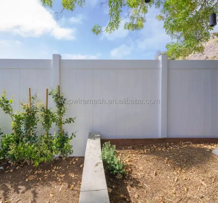Outdoor UV proof 6*8ft White Color Plastic PVC Vinyl Cheap Panel Privacy Fence Panel