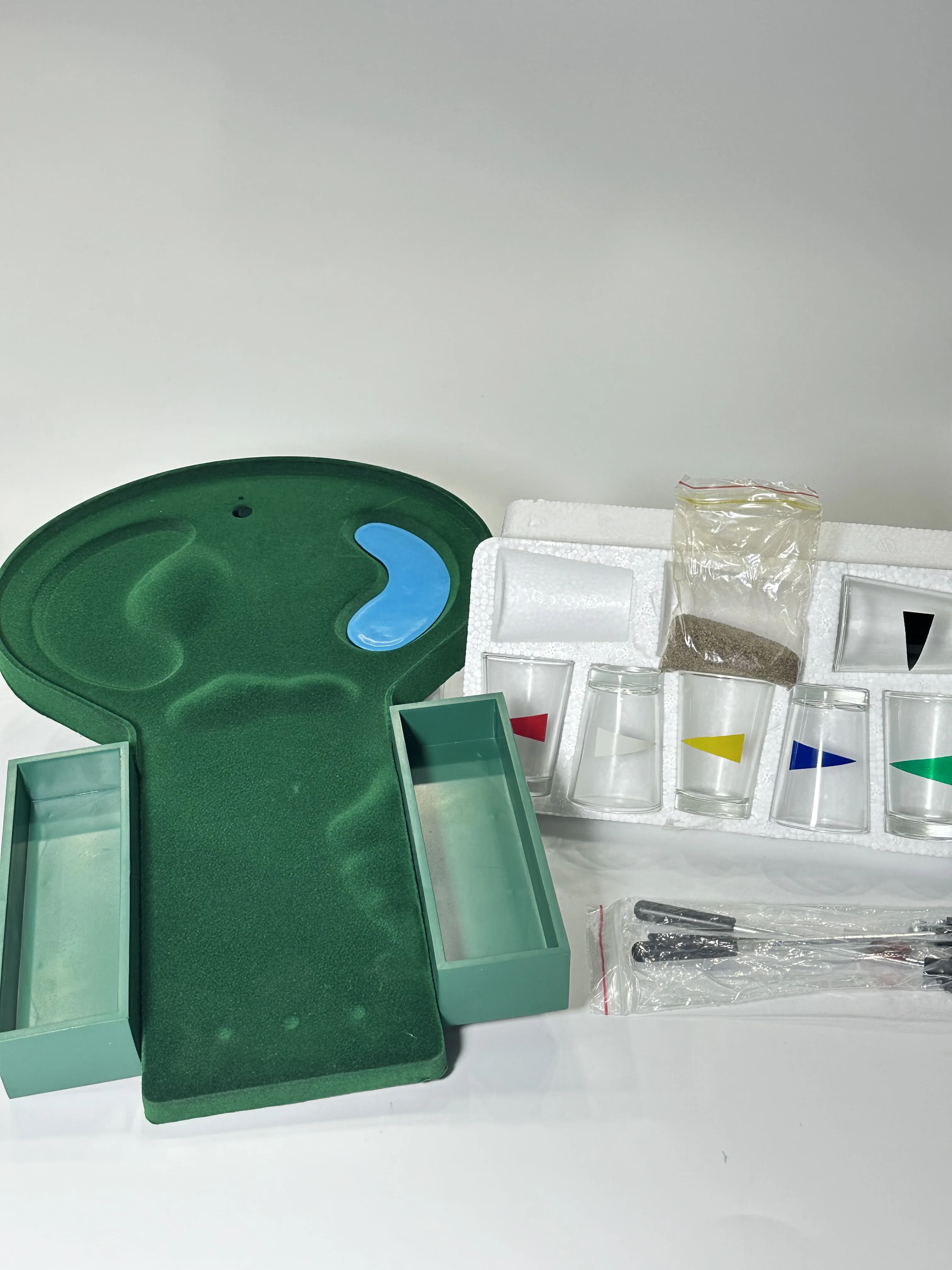 Portable Tabletop Drinking Games Golf Shot Glasses Party Games Bar Games