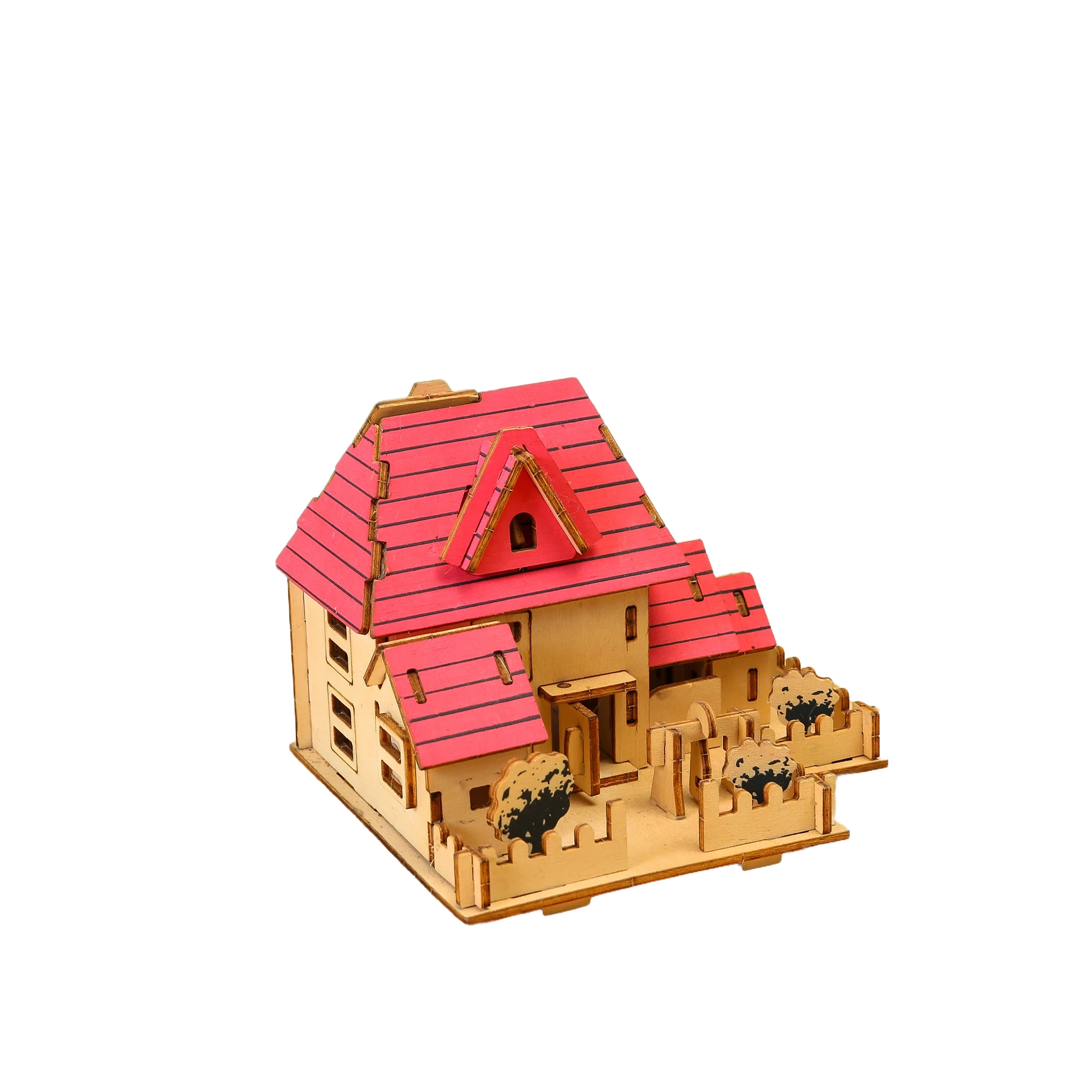 Высокое качество деревянный материал DIY кукольный домик игрушка 3D детская головоломка