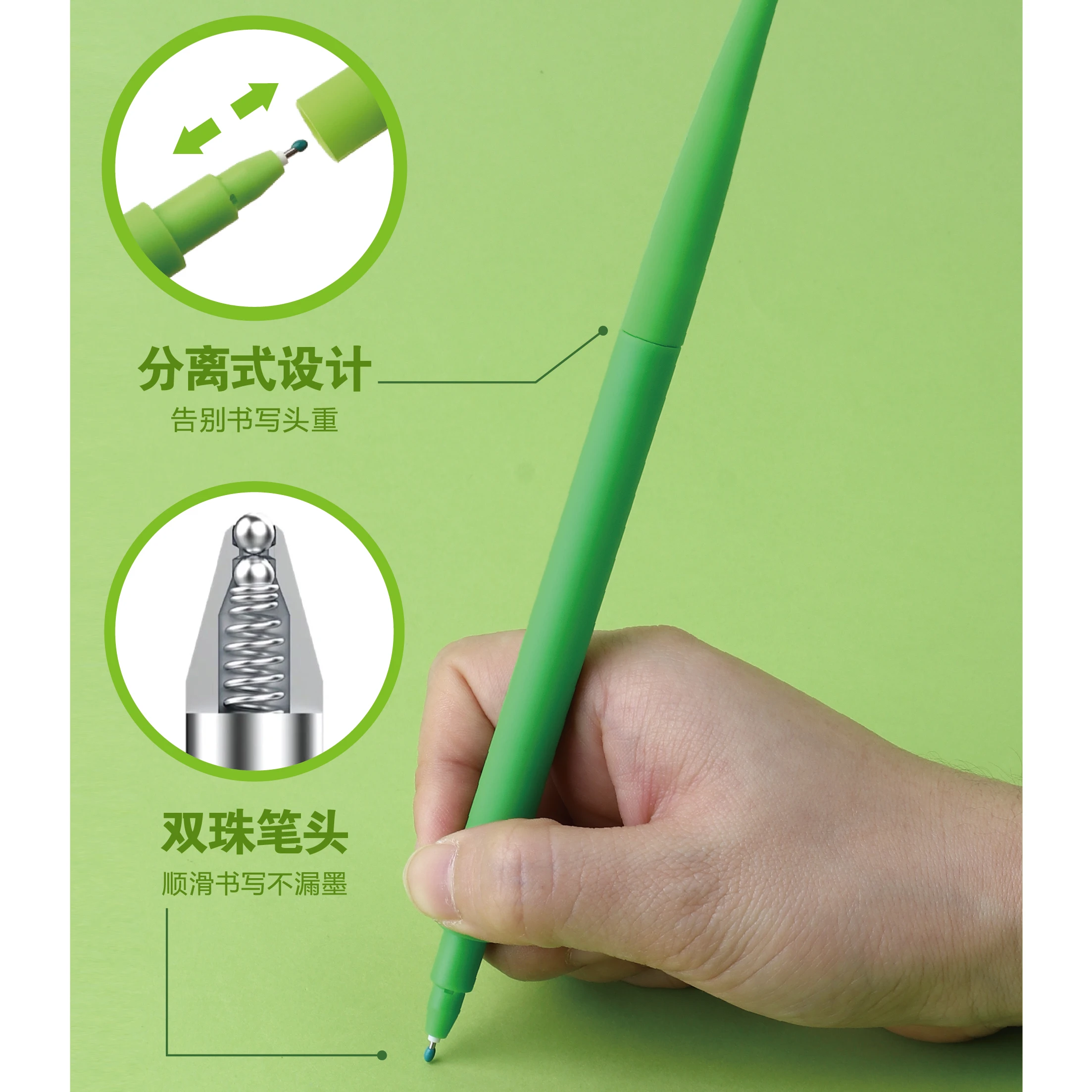 New Arrivals Insect Leaf Shaker Shaped Pen For School Stationery Cute And Kawaii Wholesale Gel Pen Supplier