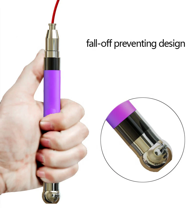 Student Sport skipping leather PVC jump rope adjustable Speed Skipping Jump Rope