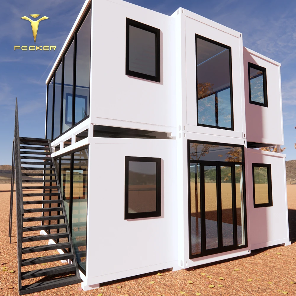Standard House With Interlock Brick Solar Kit Container Fabrication