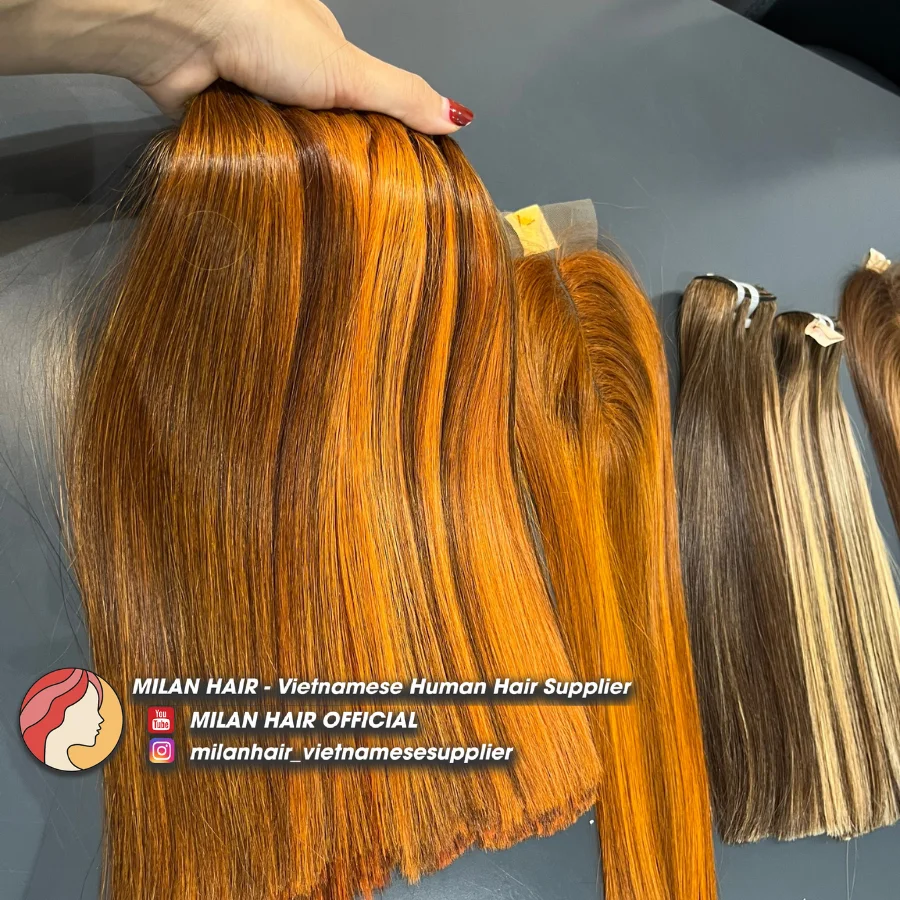 Piano Color wigs for black women 100% Vietnamese human hair Cuticle aligned hair raw virgin