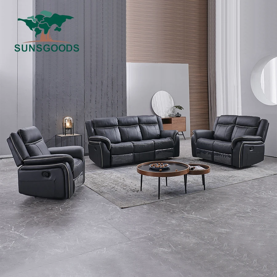Designed recliner sofa set for living room furniture sofa set 7 seater sectional modern TV recliner chair