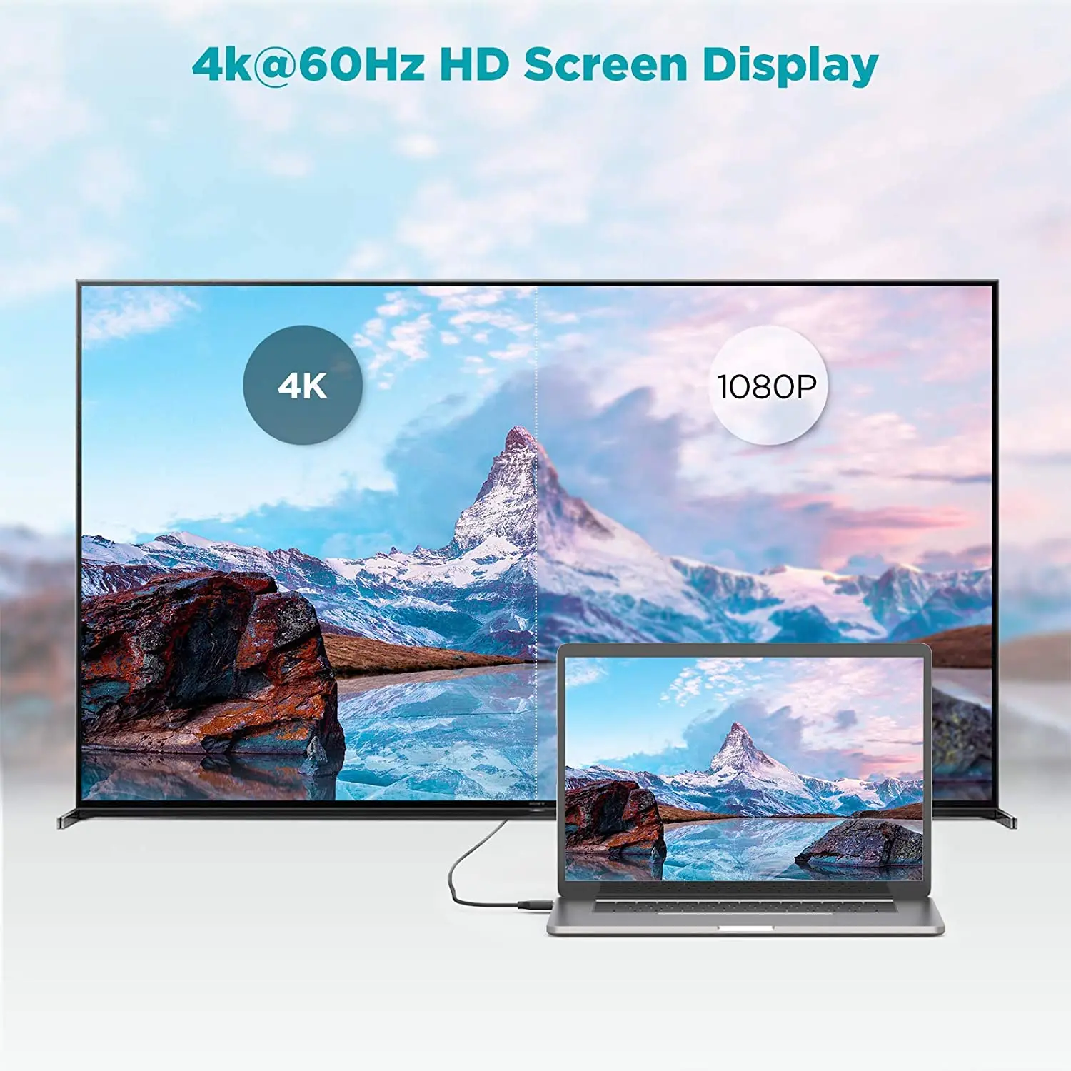 DisplayPort 1.2 Cable QGeeM 4K High Speed DP Adapter Supports 4K@60Hz and 2K@144Hz Compatible with PC Laptop TV for Monitor
