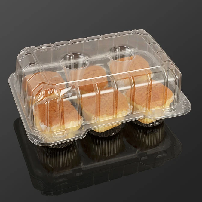 Blister Plastic Salad Take Away Container & Bops Plastic Food Packaging Box egg tart