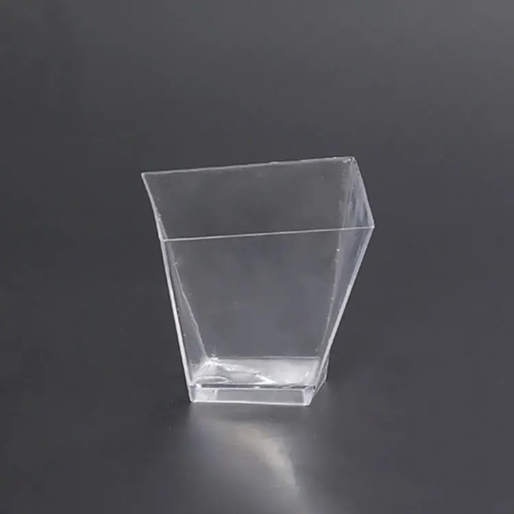 Mini Ps Disposable Custom Unsquare Beverage Tasting Dessert Plastic Cup