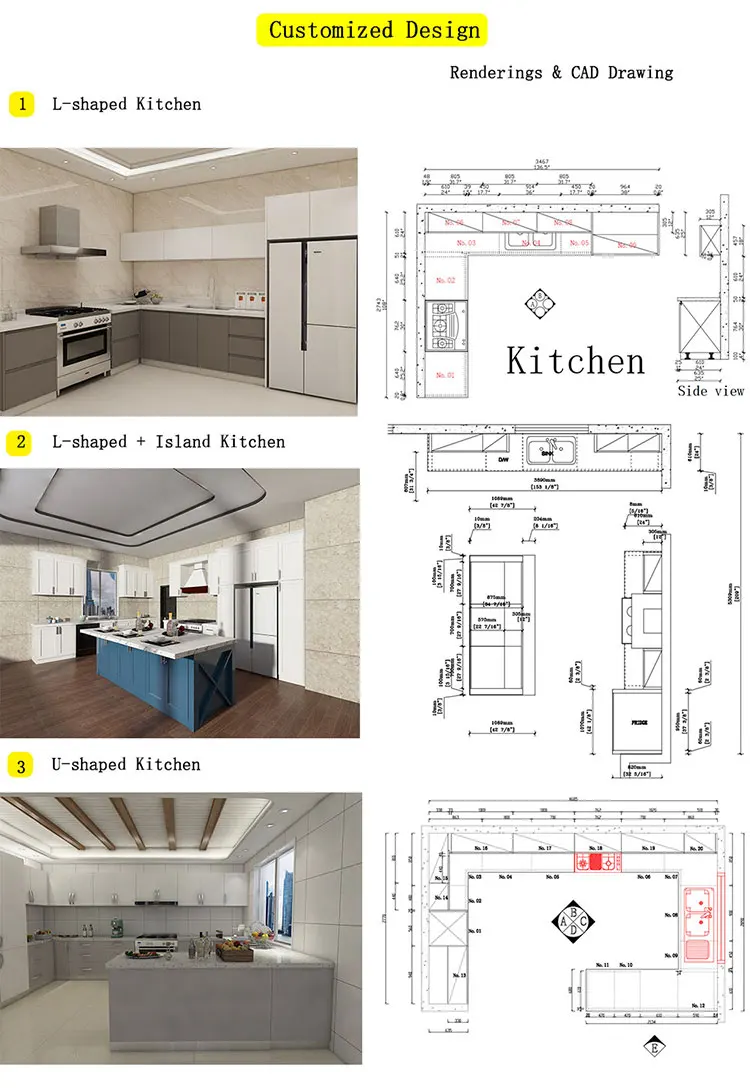 customized kitchen design