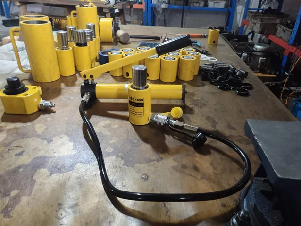 Single Action 50 ton Hydraulic Hollow Plunger Cylinder jack