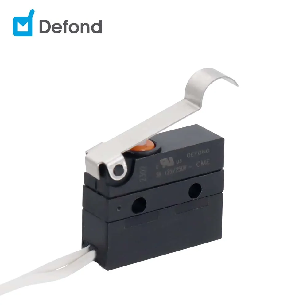 water tight micro switch SPST Defond CME-1105-BA-AAS31-04R 5A 250VAC hermetically sealed micro switches IP65 microswitch