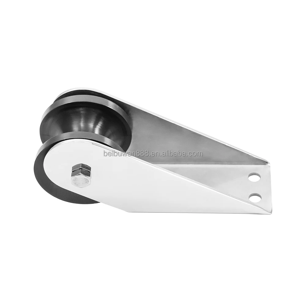 Bow Anchor Roller Stainless Steel 316 marine grade Heavy Duty Boat Bow Anchor Rubber Roller