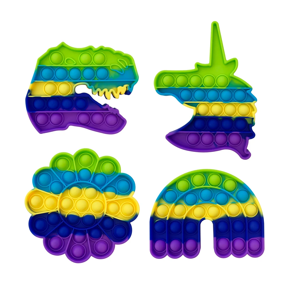 Amazon Hot Selling Bubbles Silicone Fidget Sensory Toys Push Pop Bubble Fidget Toy Gobang