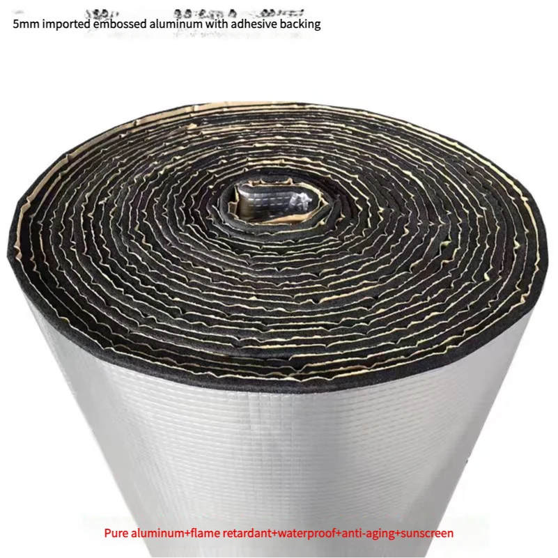 Custom Aluminum Foil Rubber Plastic Foam Insulation Pipe For Duct And Refrigeration Systems