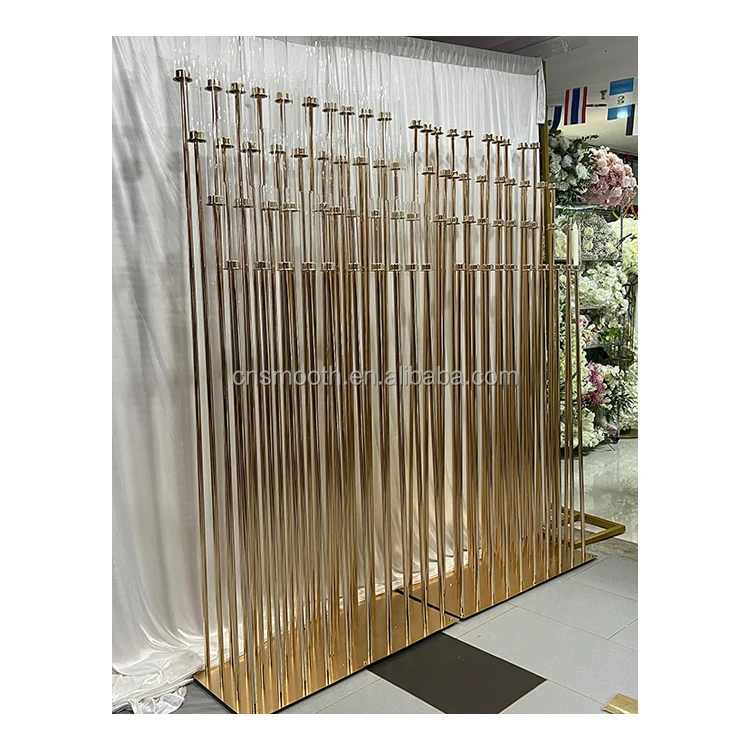 Wedding 40arms Gold Metal Crystal Chandelier Candlestick Wedding Hall Home Decorations Centerpiece Stand Candle Holder