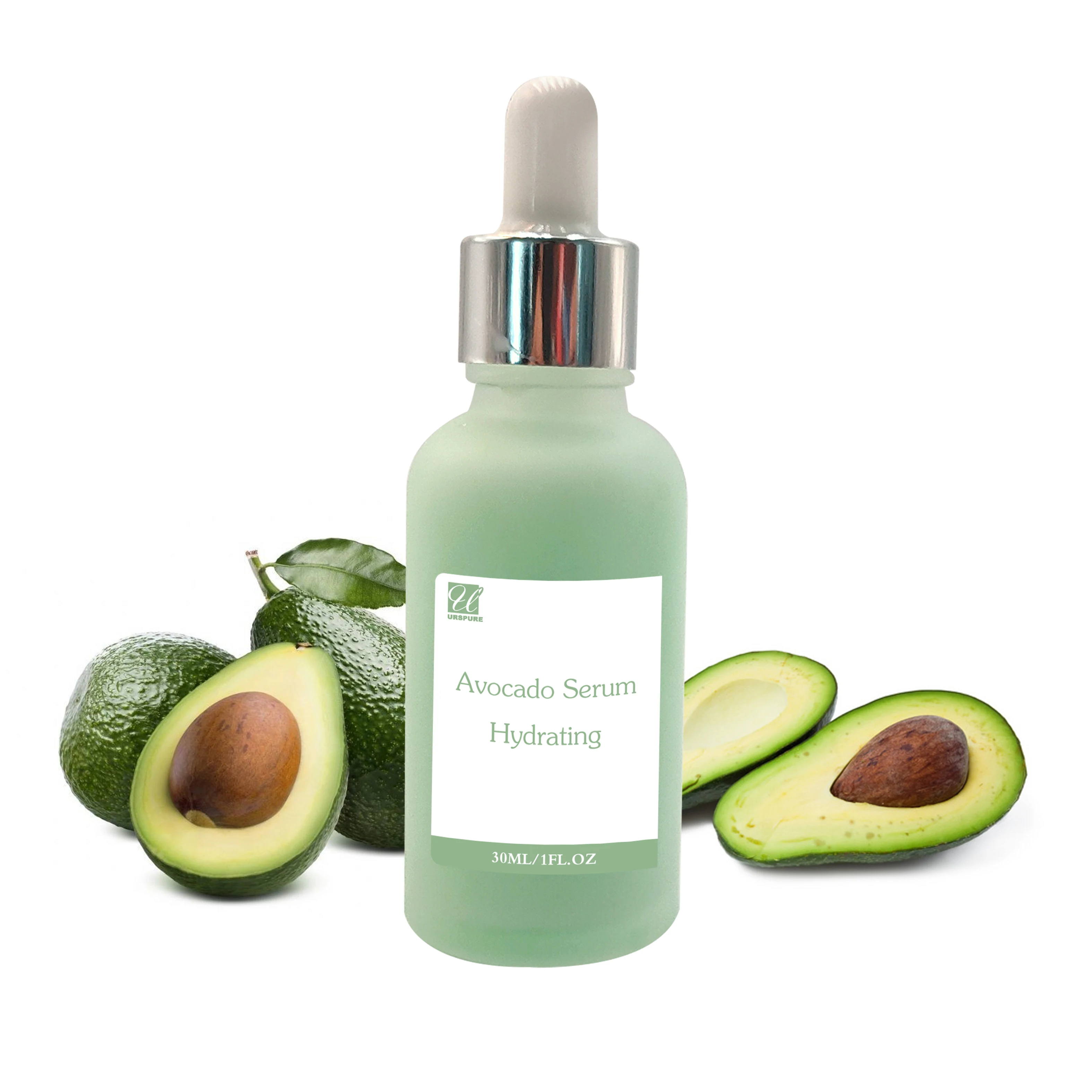 face serum private label  whitening and anti aging hydrating hyaluronic acid vitamin C avocado oil serum