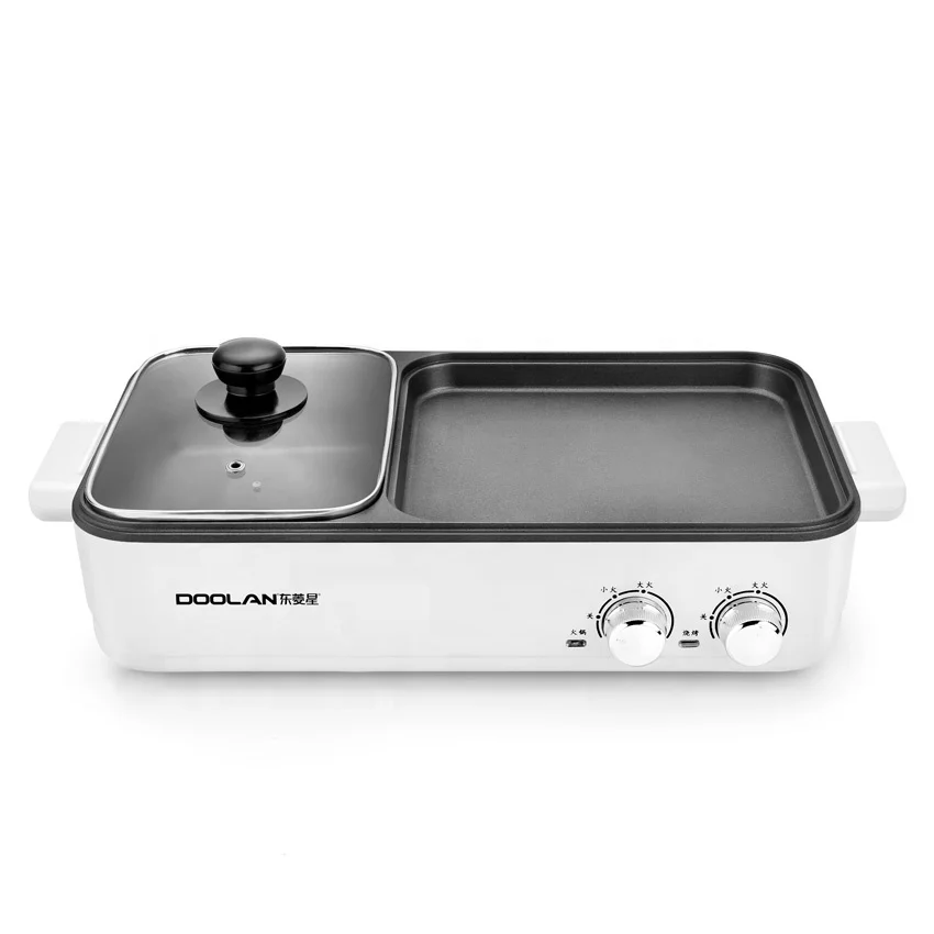 Термогоршок гарантированного качества Электрический гриль для барбекю сковорода машина завтрака ZHE Jiang алюминий 1 шт. Ce lfgb Doolan 22x30 см