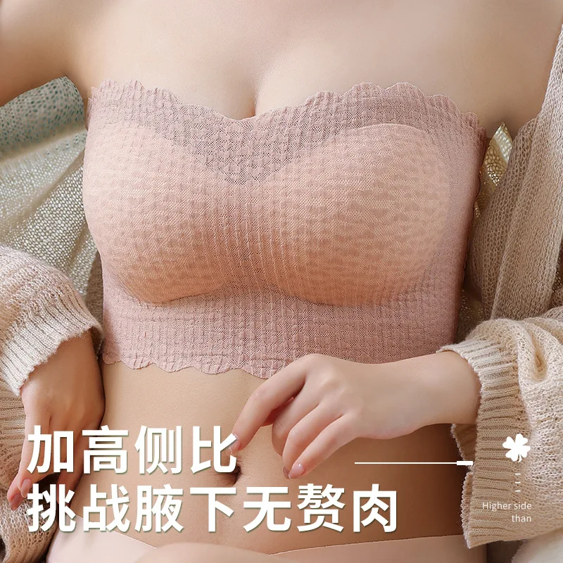 Manufacturers Sexy Push Up Underwear Comfortable Breathable Latex Strapless Bra For Women